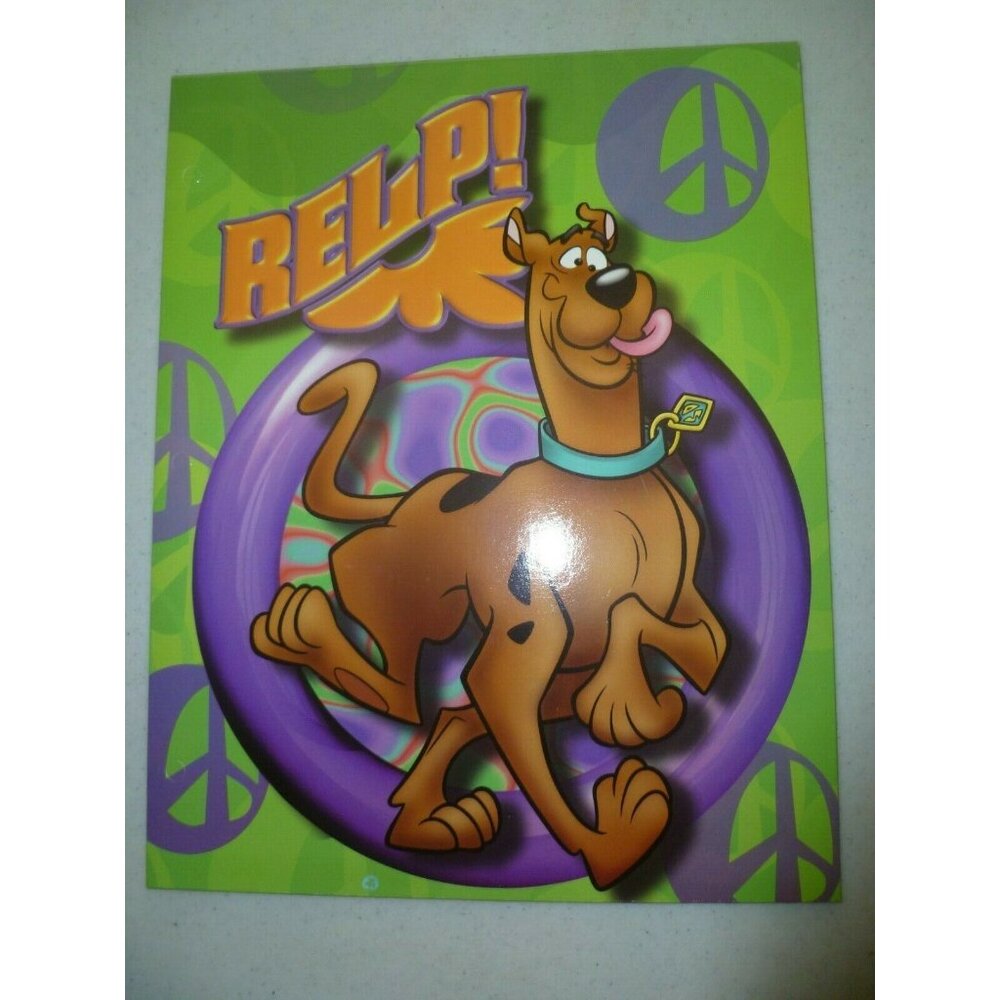 4 X Vintage Scooby Doo Two Pocket Folders 2000 Stuart Hall Cartoon Network